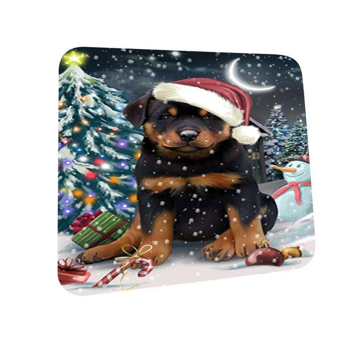 Have a Holly Jolly Rottweiler Dog Christmas Coasters CST086 (Set of 4)