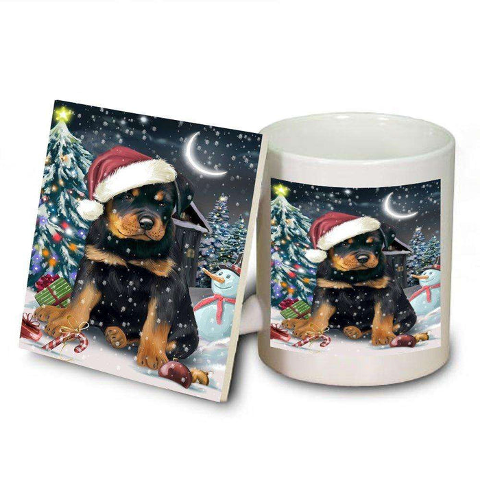 Have a Holly Jolly Rottweiler Dog Christmas Mug and Coaster Set MUC0177