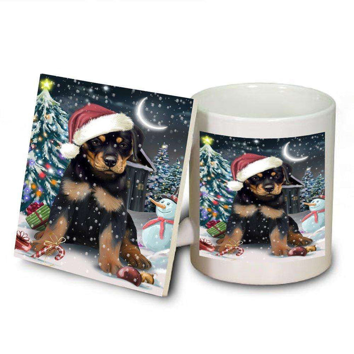 Have a Holly Jolly Rottweiler Dog Christmas Mug and Coaster Set MUC0178