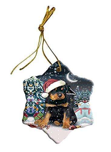 Have a Holly Jolly Rottweiler Dog Christmas Star Ornament POR2477