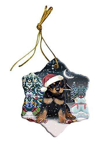 Have a Holly Jolly Rottweiler Dog Christmas Star Ornament POR2478