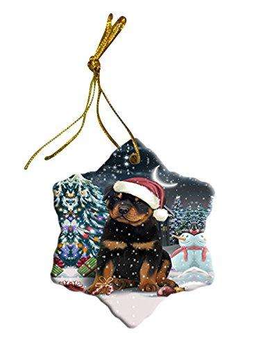 Have a Holly Jolly Rottweiler Dog Christmas Star Ornament POR2479