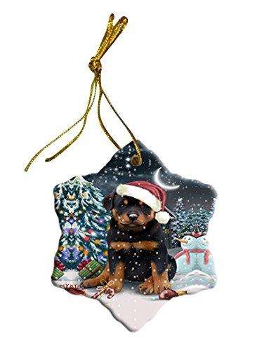 Have a Holly Jolly Rottweiler Dog Christmas Star Ornament POR2480