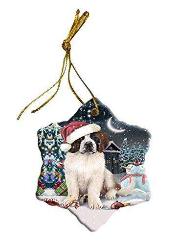 Have a Holly Jolly Saint Bernard Dog Christmas Star Ornament POR2521
