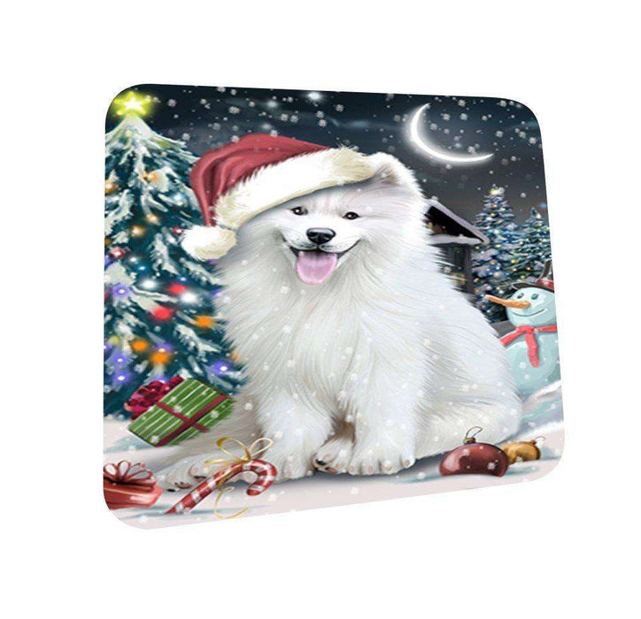 Have a Holly Jolly Samoyed Dog Christmas Coasters CST043 (Set of 4)