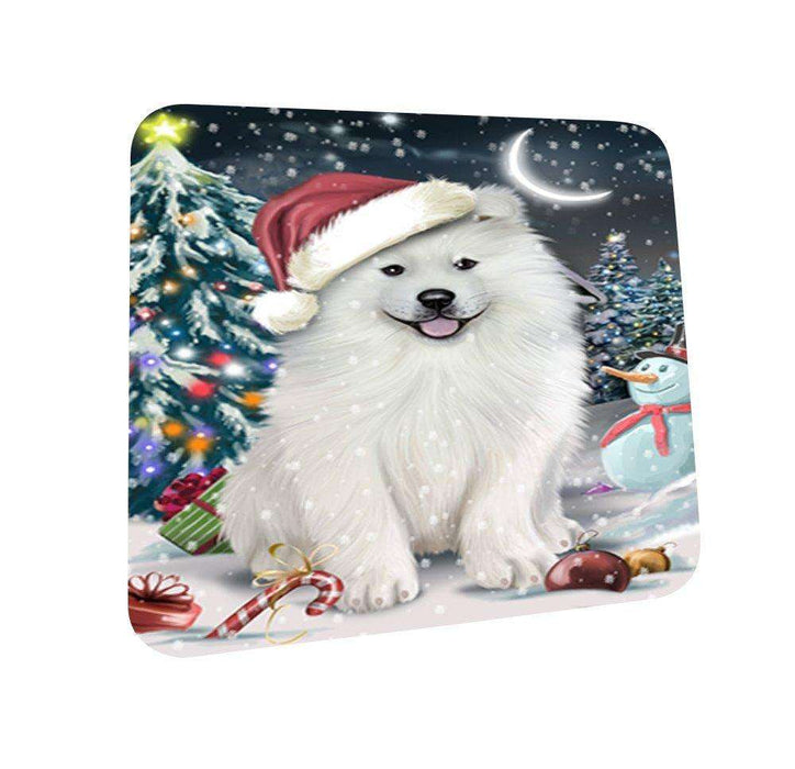 Have a Holly Jolly Samoyed Dog Christmas Coasters CST044 (Set of 4)