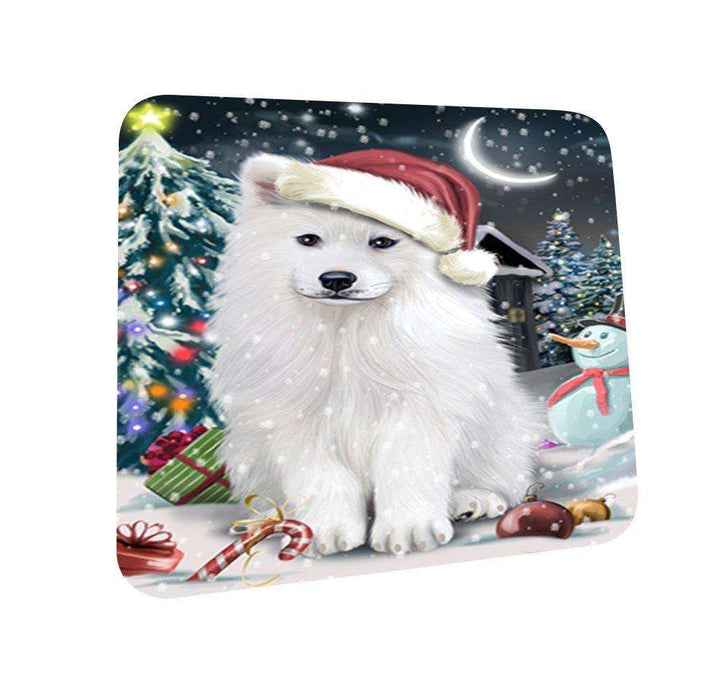 Have a Holly Jolly Samoyed Dog Christmas Coasters CST045 (Set of 4)