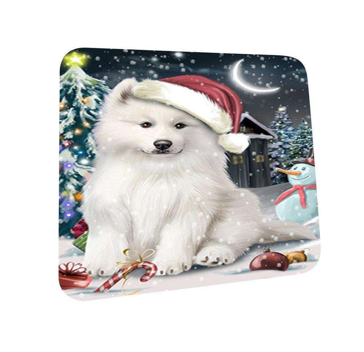Have a Holly Jolly Samoyed Dog Christmas Coasters CST046 (Set of 4)