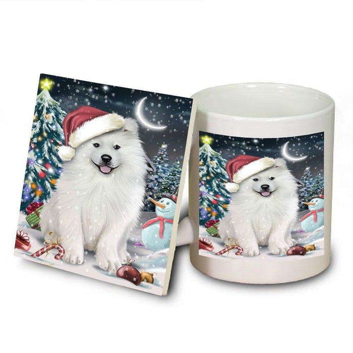 Have a Holly Jolly Samoyed Dog Christmas Mug and Coaster Set MUC0138
