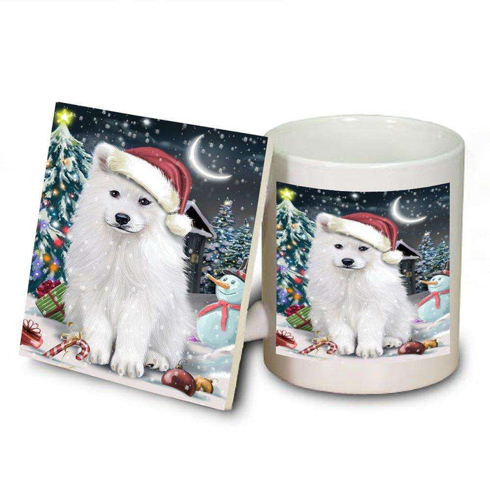 Have a Holly Jolly Samoyed Dog Christmas Mug and Coaster Set MUC0139