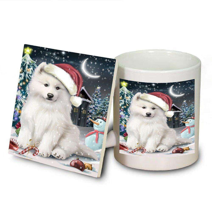 Have a Holly Jolly Samoyed Dog Christmas Mug and Coaster Set MUC0140