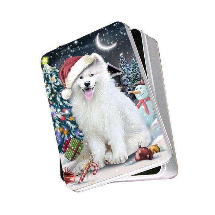 Have a Holly Jolly Samoyed Dog Christmas Photo Storage Tin PTIN0137