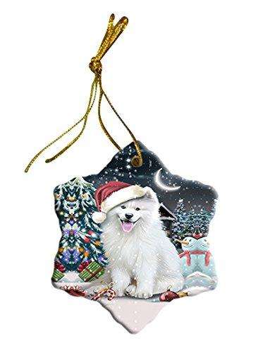 Have a Holly Jolly Samoyed Dog Christmas Star Ornament POR2437