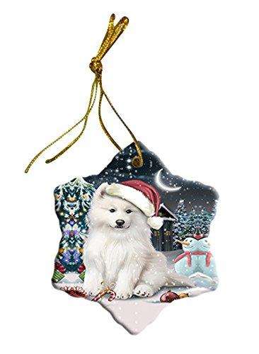 Have a Holly Jolly Samoyed Dog Christmas Star Ornament POR2440