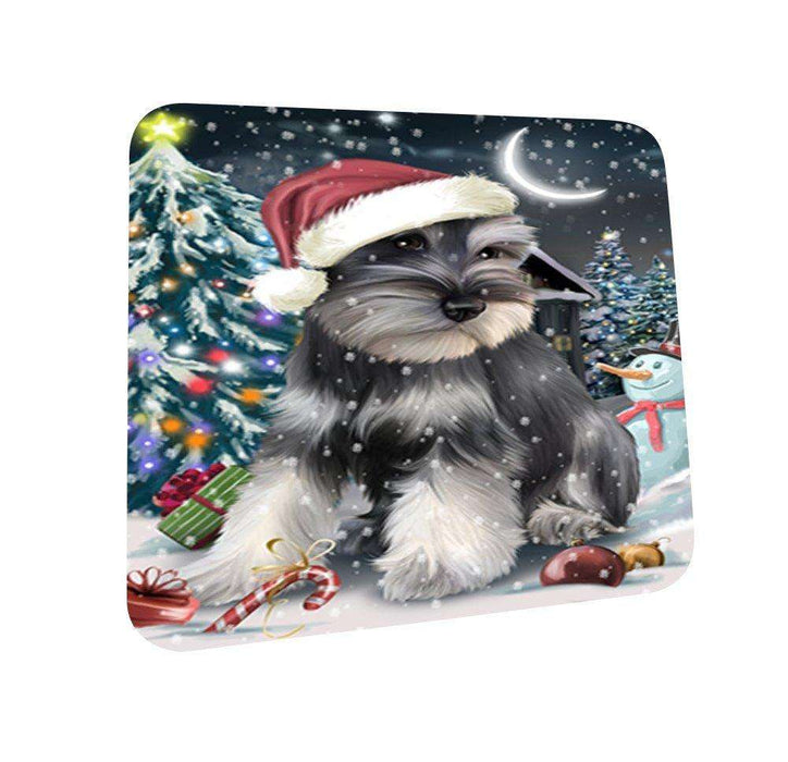 Have a Holly Jolly Schnauzer Dog Christmas Coasters CST087 (Set of 4)