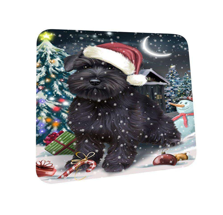 Have a Holly Jolly Schnauzer Dog Christmas Coasters CST088 (Set of 4)