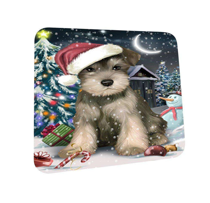 Have a Holly Jolly Schnauzer Dog Christmas Coasters CST089 (Set of 4)