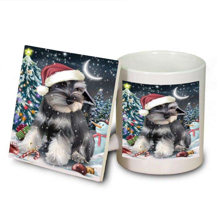 Have a Holly Jolly Schnauzer Dog Christmas Mug and Coaster Set MUC0181