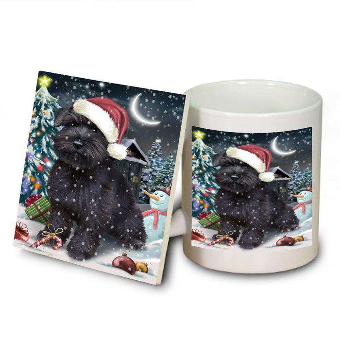 Have a Holly Jolly Schnauzer Dog Christmas Mug and Coaster Set MUC0182