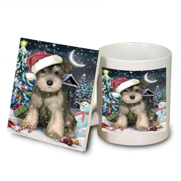 Have a Holly Jolly Schnauzer Dog Christmas Mug and Coaster Set MUC0183