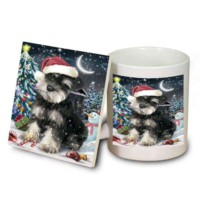 Have a Holly Jolly Schnauzer Dog Christmas Mug and Coaster Set MUC0184