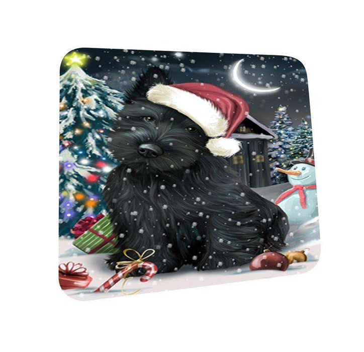 Have a Holly Jolly Scottish Terrier Dog Christmas Coasters CST131 (Set of 4)