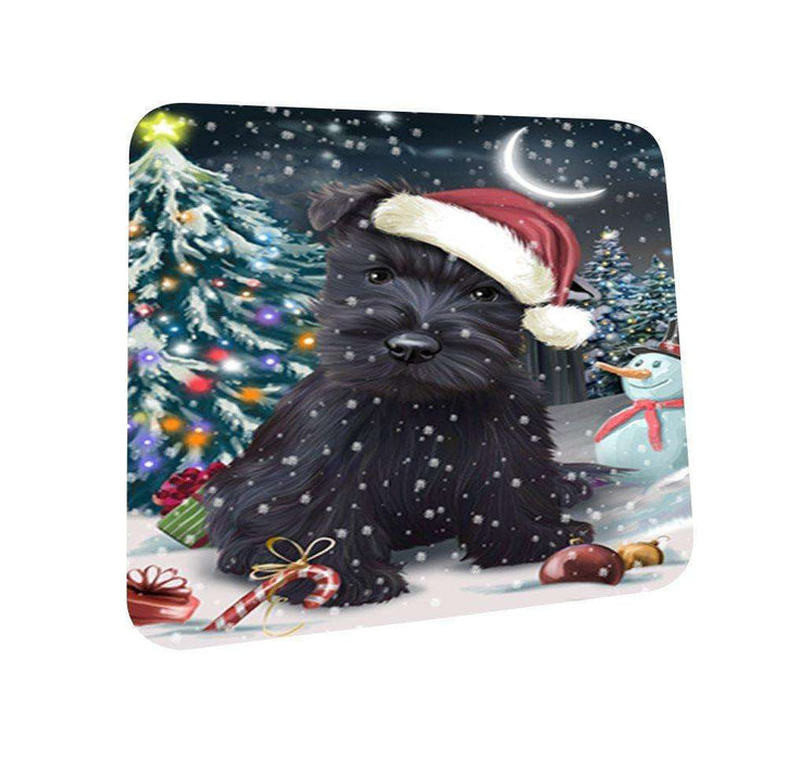 Have a Holly Jolly Scottish Terrier Dog Christmas Coasters CST132 (Set of 4)