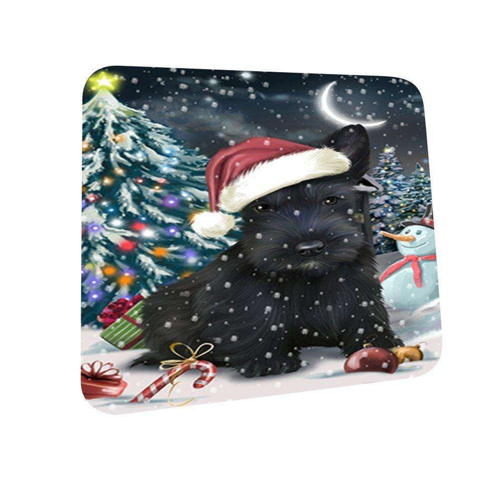 Have a Holly Jolly Scottish Terrier Dog Christmas Coasters CST133 (Set of 4)