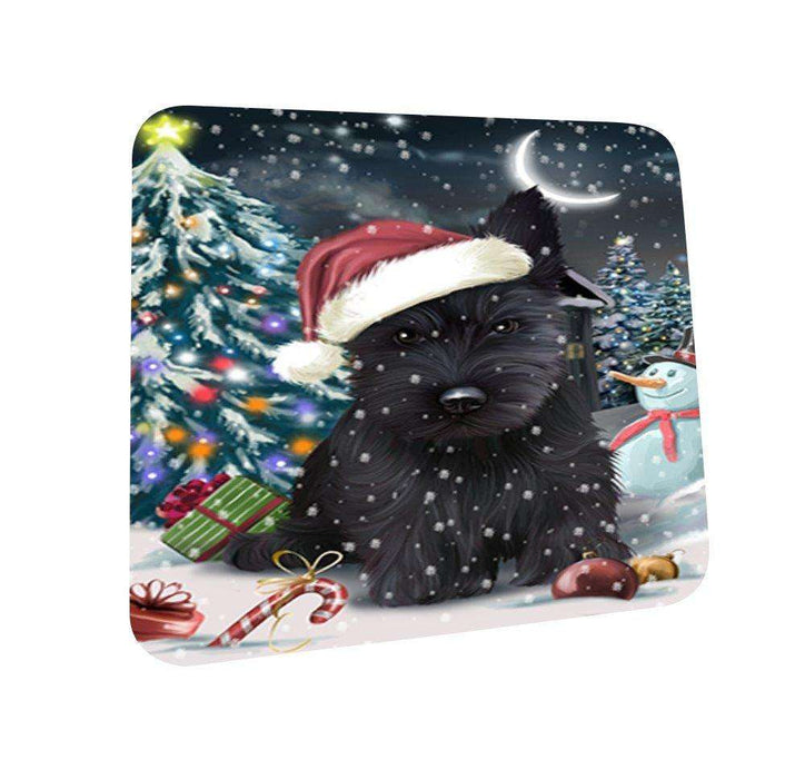 Have a Holly Jolly Scottish Terrier Dog Christmas Coasters CST134 (Set of 4)