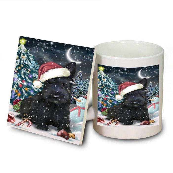 Have a Holly Jolly Scottish Terrier Dog Christmas Mug and Coaster Set MUC0227