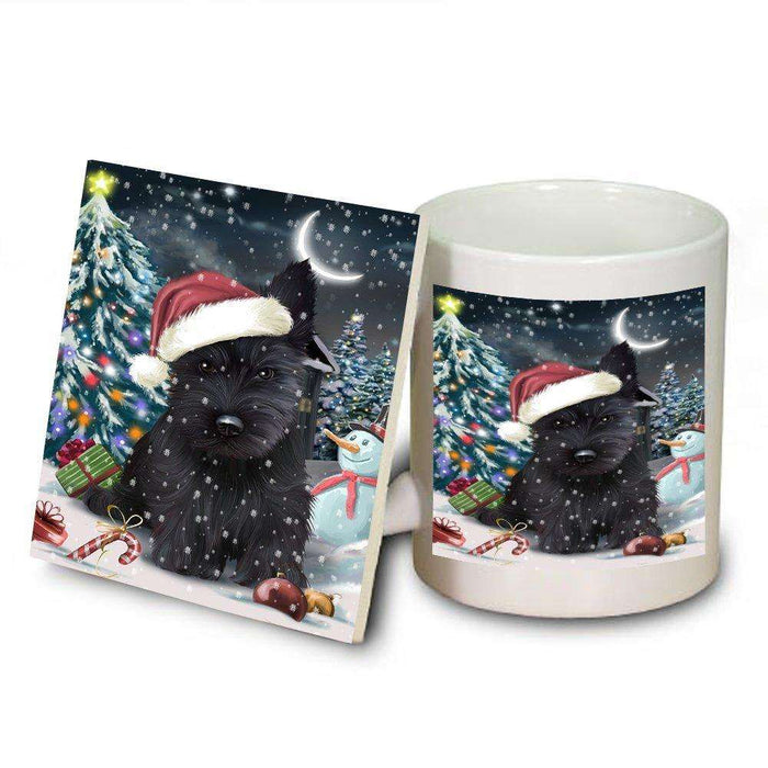 Have a Holly Jolly Scottish Terrier Dog Christmas Mug and Coaster Set MUC0228
