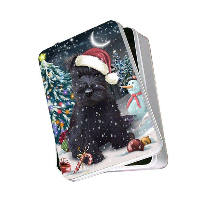 Have a Holly Jolly Scottish Terrier Dog Christmas Photo Storage Tin PTIN0226