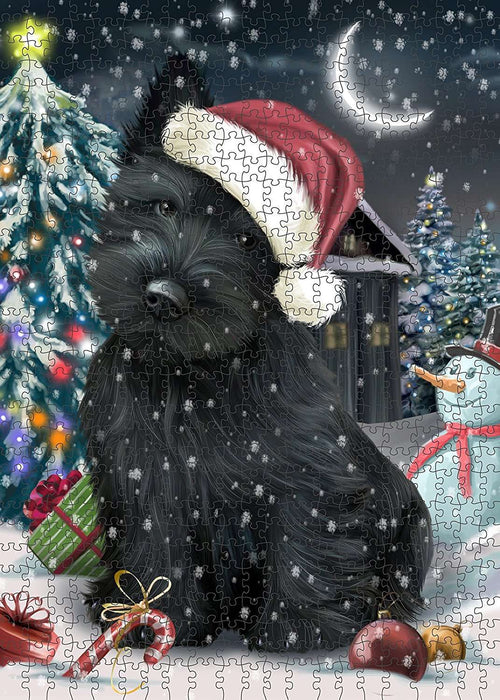 Have a Holly Jolly Scottish Terrier Dog Christmas Puzzle with Photo Tin PUZL174