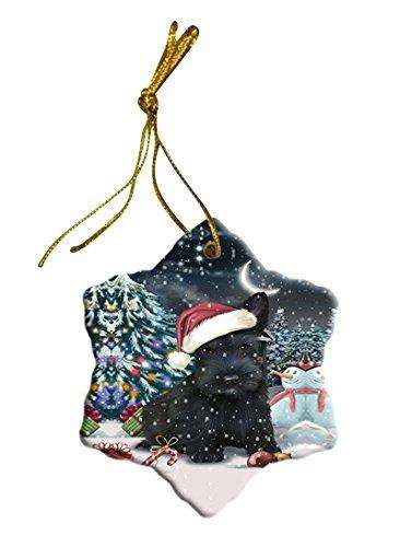 Have a Holly Jolly Scottish Terrier Dog Christmas Star Ornament POR2527