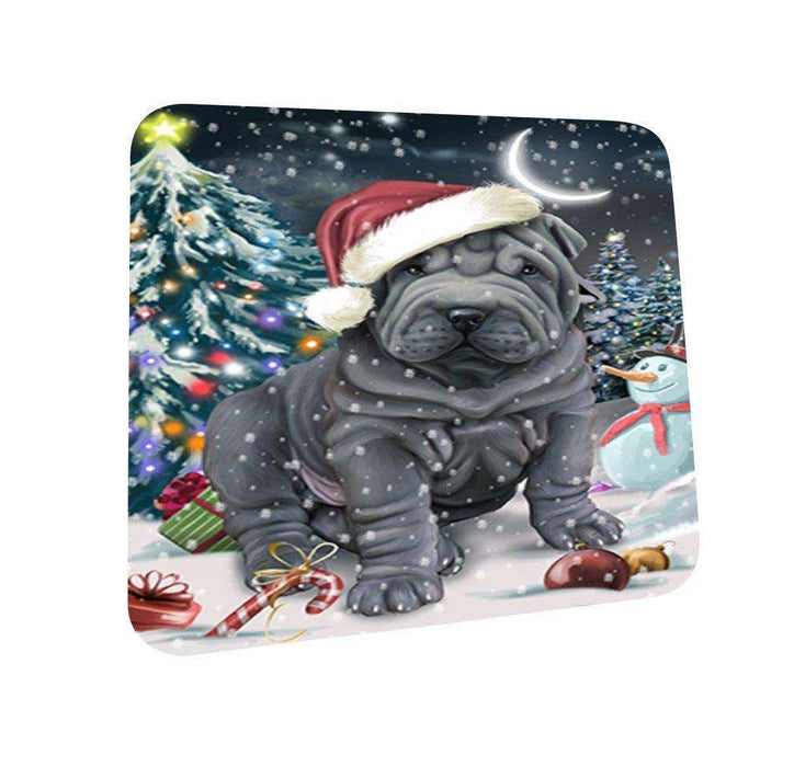 Have a Holly Jolly Shar Pei Dog Christmas Coasters CST049 (Set of 4)