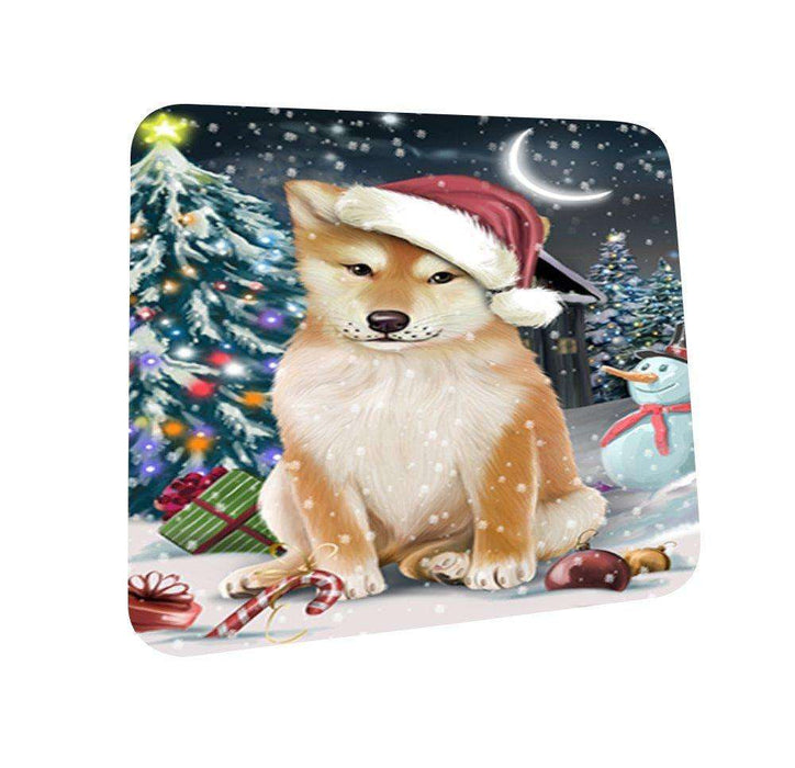 Have a Holly Jolly Shiba Inu Dog Christmas Coasters CST175 (Set of 4)