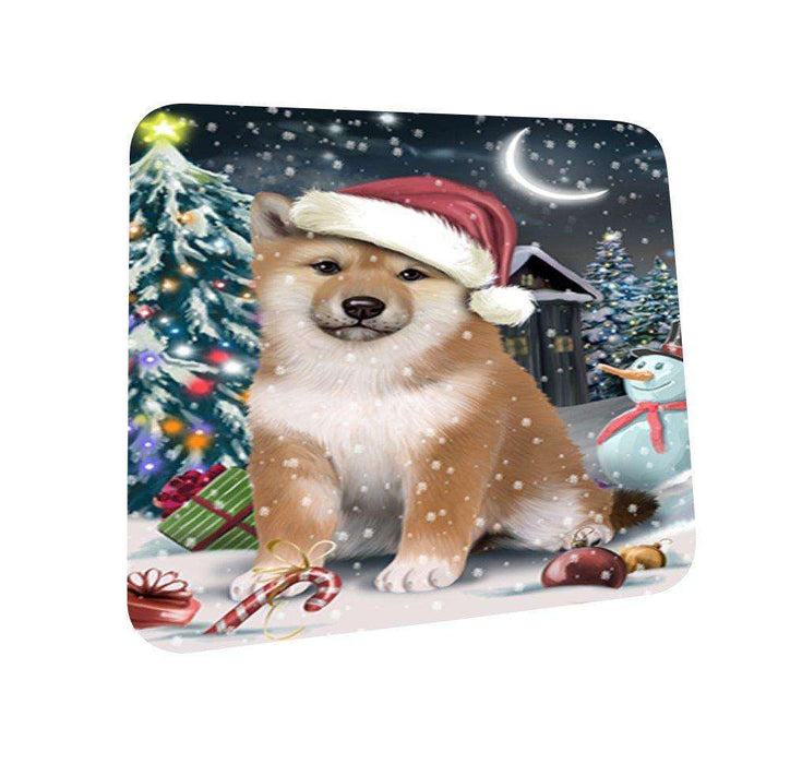 Have a Holly Jolly Shiba Inu Dog Christmas Coasters CST176 (Set of 4)