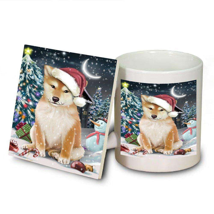 Have a Holly Jolly Shiba Inu Dog Christmas Mug and Coaster Set MUC0269