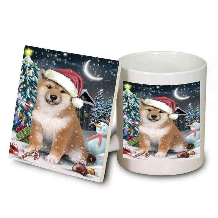 Have a Holly Jolly Shiba Inu Dog Christmas Mug and Coaster Set MUC0270