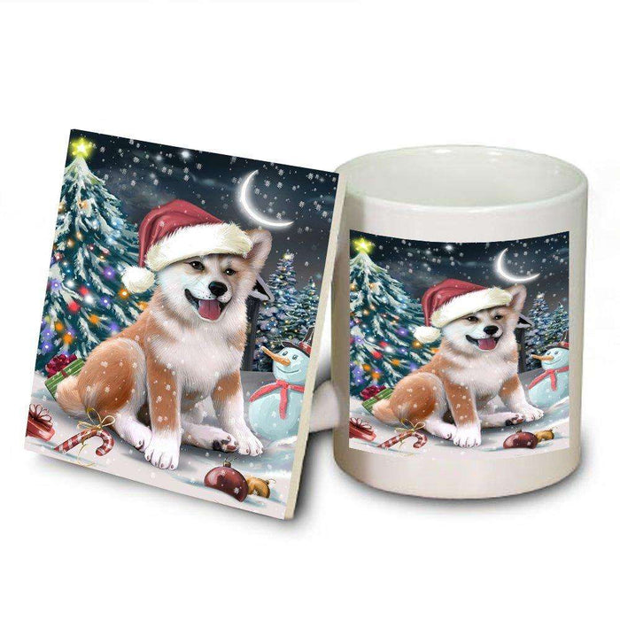Have a Holly Jolly Shiba Inu Dog Christmas Mug and Coaster Set MUC0272