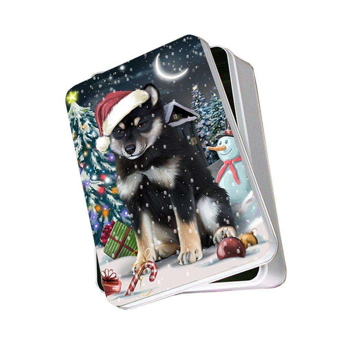 Have a Holly Jolly Shiba Inu Dog Christmas Photo Storage Tin PTIN0271