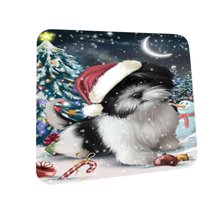 Have a Holly Jolly Shih Tzu Dog Christmas Coasters CST179 (Set of 4)