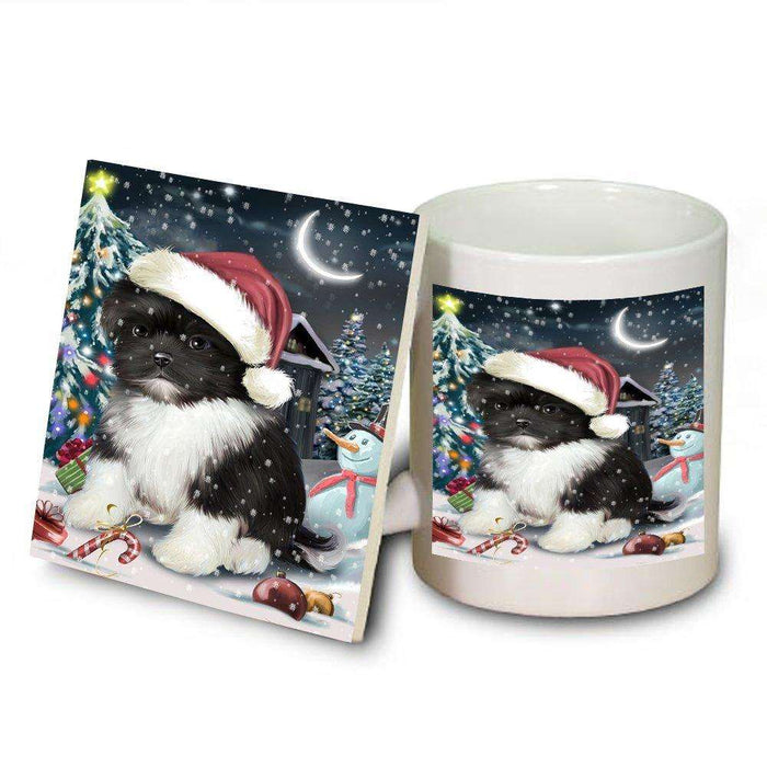 Have a Holly Jolly Shih Tzu Dog Christmas Mug and Coaster Set MUC0276