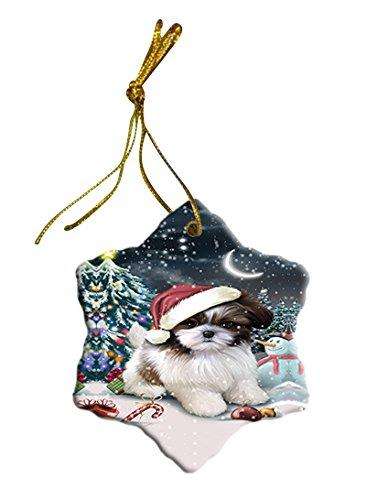 Have a Holly Jolly Shih Tzu Dog Christmas Star Ornament POR2574