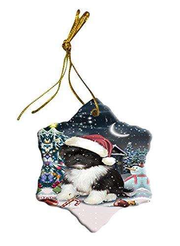 Have a Holly Jolly Shih Tzu Dog Christmas Star Ornament POR2576