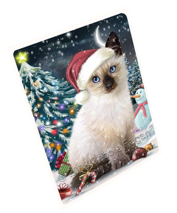 Have a Holly Jolly Siamese Cat Christmas Cutting Board C59265