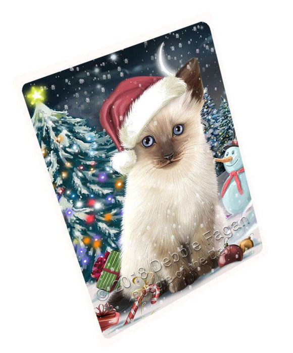 Have a Holly Jolly Siamese Cat Christmas Cutting Board C59268