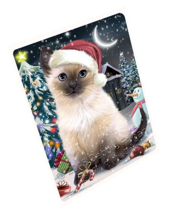 Have a Holly Jolly Siamese Cat Christmas Cutting Board C59274