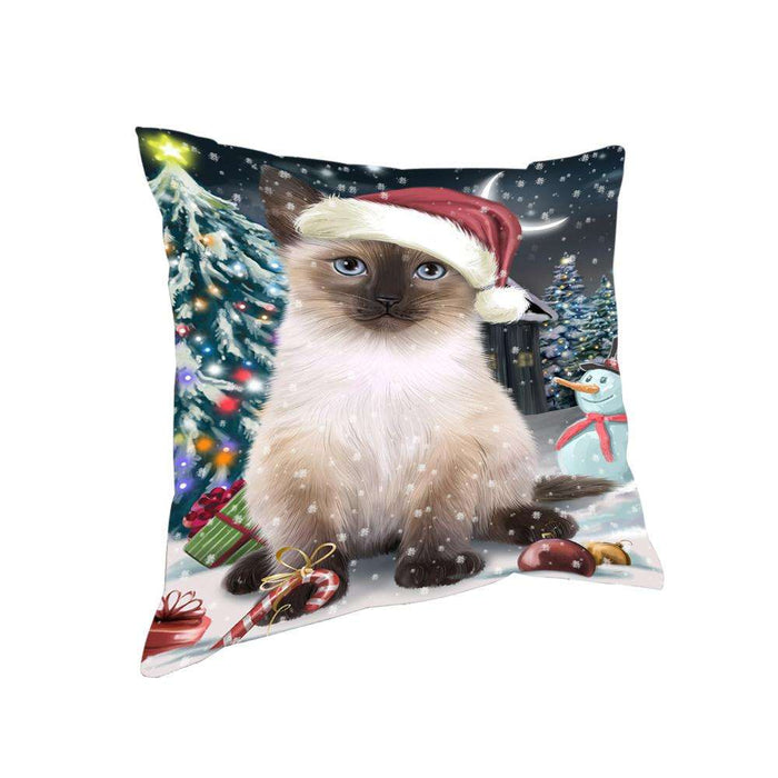 Have a Holly Jolly Siamese Cat Christmas Pillow PIL63060