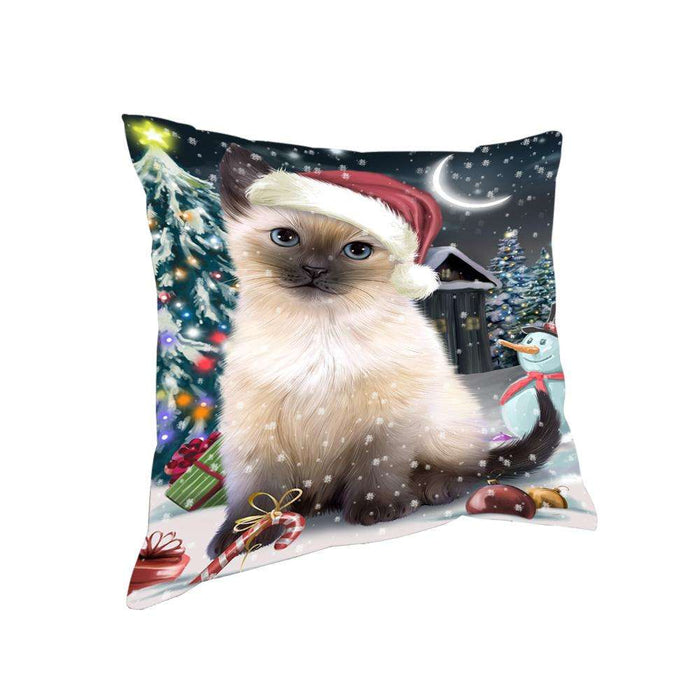 Have a Holly Jolly Siamese Cat Christmas Pillow PIL63064